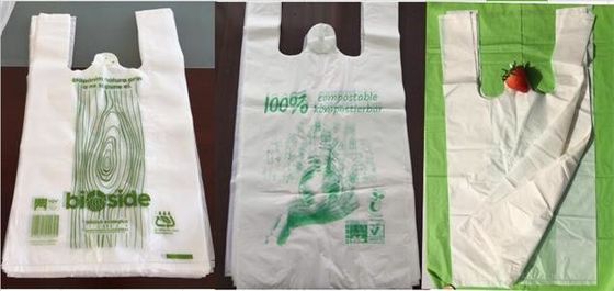 OEMのコーンスターチ生物分解性袋のスーパーマーケットの買い物袋