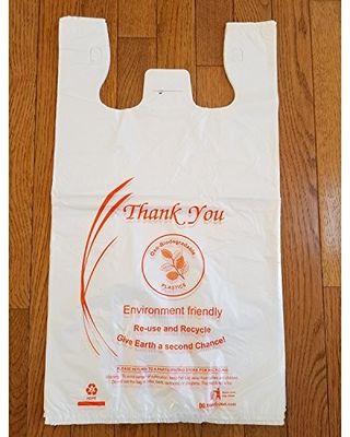 よい再使用可能な生物分解性のプラスチック買い物袋ロゴの特性を絶縁します